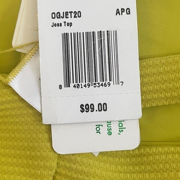 NWT L*SPACE Eco Chic Jess Top Apple Green - Picture 5 of 6